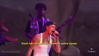 Justin Bieber  Essence Remix ft Wizkid LEGENDADOTRADUÇÃO MadeInAmerica2021 [upl. by Sielen]