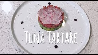 Best tuna tartare with avocado  how to make ahi  bluefin tuna tartare [upl. by Joung793]