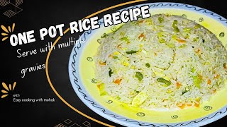 Egg fried rice recipe  One pot rice recipe  How to make Egg fried rice with Manchurian [upl. by Dieter]