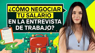 ¿Cómo NEGOCIAR TU SALARIO durante la entrevista de trabajo  Insider Teach [upl. by Cooe]