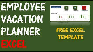 Employee Vacation Planner v1  Free Excel Template [upl. by Jeaz]