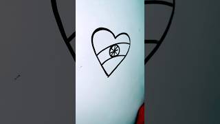 Heart shaped flag drawing kidsdrawing howtodraw shorts PalakEducationArts [upl. by Ayotas521]