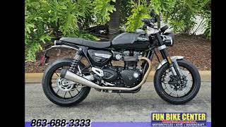 2024 Triumph Speed Twin 1200 Jet Black  LAKELAND FL [upl. by Eikciv]