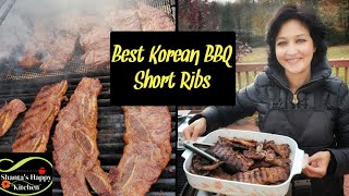 My Friend makes the best Korean Barbecue Short Ribs [upl. by Zebapda]