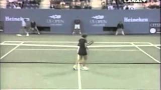 Martina Hingis v Monica Seles  1998 US Open QF [upl. by Aneral]