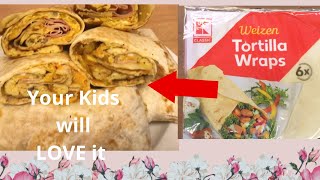 How To Make Healthy Tortilla Wraps Recipe For Kids recipe kids [upl. by Lexis]