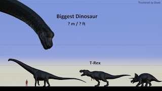 Dinosaurs Size Comparison 2024 [upl. by Eaneg]