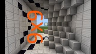 Minecraft The 9x9 cave door on bedrock [upl. by Nreval]