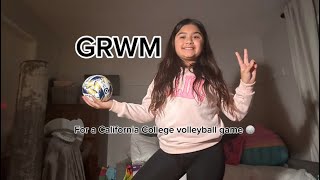 GRWM for a ￼ California College volleyball game 🏐Volleyball VolleyballGame California College ￼￼ [upl. by Mata639]