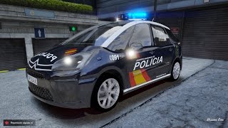 GTA V LSPDFR Dia 50 Citroen C4 Picasso Policia Nacional NUEVO PUENTE [upl. by Aryahay404]