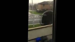 OMG TRAMPOLINE TRAMPOLINE  Hurricane Bawbag in Scotland [upl. by Akers851]