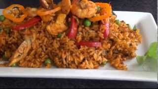 Receta de Arroz con Mariscos Como Preparar Arroz con Mariscos [upl. by Yanehc]