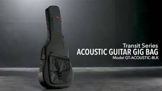 Gator Cases GTACOUSTICBLK Transit Series Acoustic Guitar Gig Bag [upl. by Otrebile600]