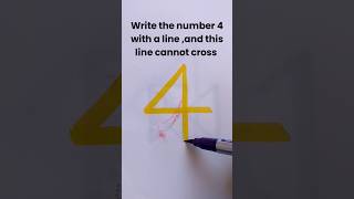 How to draw 4 without cross connection🧐🧐 [upl. by Ylirama]