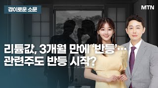 경이로운 소문 리튬값 3개월 만에 ‘반등’…관련주도 반등 시작  머니투데이방송 증시 증권 [upl. by Aonian]