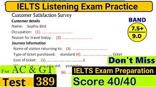 IELTS Listening Practice Test 2024 with Answers Real Exam  389 [upl. by Affrica]