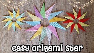 Sehr einfache WeihnachtssterneEasy Origami Star [upl. by Janene50]