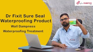 Dr Fixit Sure Seal Waterproofing Product  How to Use  Wall Dampness Waterproofing Treatment [upl. by Licha]