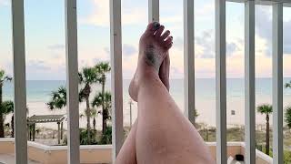 Dry Feet at Hotel feet foot toes sole solesandtoes footmodel dryfeet asmr asmrfeet waves [upl. by Ettena]