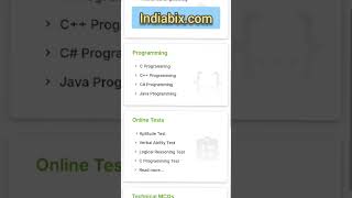 Best website for placement preparation 🤓  IndiaBIX  Aptitude  Reasoning shorts [upl. by Ilyse]