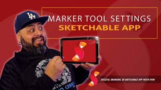 Digital Drawing in Sketchable with DTM Marker Tool [upl. by Landbert885]