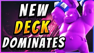 IMPOSSIBLE TO DEFEND NEW EASY ELIXIR GOLEM DECK — Clash Royale [upl. by Custer534]