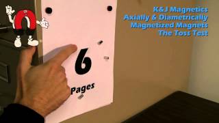 KampJ Magnetics  Diametrically Magnetized Magnets Toss Test [upl. by Ahsia]