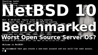 NetBSD 100 Benchmarked  Worst Performing Open Source Server Operating System [upl. by Huesman]