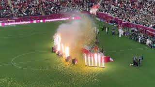 Trophy moment  algeria vs tunisia  fifa arab cup  fifaarabcup  algeria win [upl. by Hseham598]