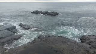 Stormy Pacific Ocean Coast  Enoshima Island  Japan [upl. by Kallman397]