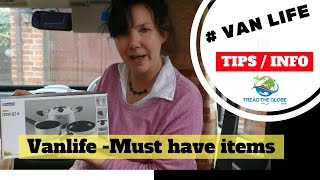 Campervan Vanlife Our must have items [upl. by Pik]