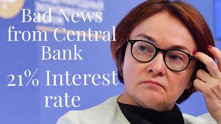 Russias latest interest rate hike Economic disaster looms Inflation out of control [upl. by Wardieu]