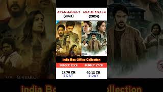 ARANMANAI 3 VS ARANMANAI 4 VIRAL boxofficecolection review movie shorts [upl. by Madai]