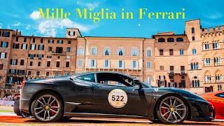 Ferrari Tribute Mille Miglia 2024 by Lava Racing in the spectacular Ferrari 430 Scuderia [upl. by Schoenfelder276]