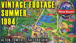 ALTON TOWERS  Vintage Footage  Summer 1994 [upl. by Maher]