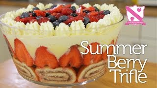 Summer Berry Trifle  In The Kitchen With Kate [upl. by Gnuhc]