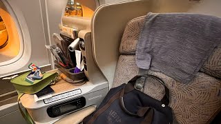 Flying ASIANA airlines business class from Seoul to Los Angeles flight OZ204  March 2024 [upl. by Aiekan]