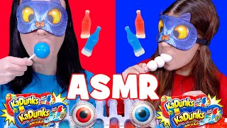 ASMR Full Video Red Food VS Blue Food Candy Race Eating Challenge [upl. by Anairo528]