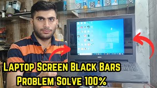 Laptop Screen Black Bars Problem  Laptop Half Screen Problem  Laptop Me Screen Black Bars Problem [upl. by Herta]