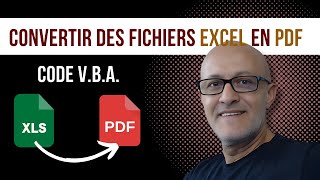 Enregistrer Un Fichier Excel En PDF Avec Un Code VBA [upl. by Ilarrold563]