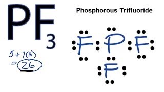 PF3 Lewis Structure  How to Draw the Lewis Structure for PF3 [upl. by Elocyn]