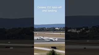 Cessna 152 takeoff and landing at Jandakot airport planespotting cessna152 [upl. by Coraline668]