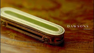 An 18th Century French Enamel Toothpick Box  Dawsons Antiques [upl. by Enicul]