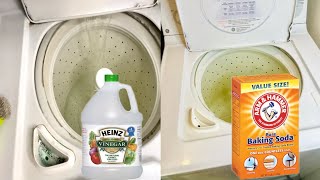 How to DEEP clean your top loading washing machine naturally EASY Vinegar amp Baking Soda [upl. by Atinaej]