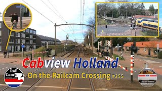 Cabview Holland on Railcam Crossing 255 [upl. by Azzil]