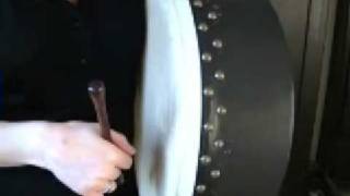 Triplets amp Rolls Using Top Of Bodhran Tipper Part 2 Free Bodhran Lesson [upl. by Sebbie]