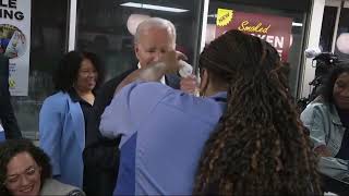 Biden stops at Waffle House after presidential debate [upl. by Bronnie]