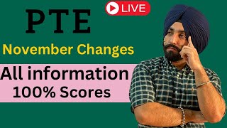 PTE exam changes 4th November all information templates working or not new templates Gurwinder Sir [upl. by Mead]