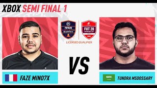 Mino7x VS Msdossary FIFA 20 FUT Cup to Semi Final [upl. by Gnap]