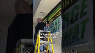 How to install Contra Vision® Perforated Window Film windowgraphics windowinstallation [upl. by Tyne]